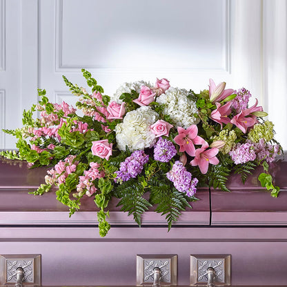 Life's Gratitude Casket Spray –  Temptation Flower Shop, Wichita KS