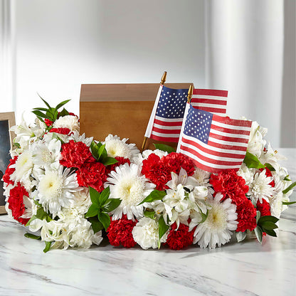 Spirit of Patriotism Cremation Adornment –  Temptation Flower Shop, Wichita KS