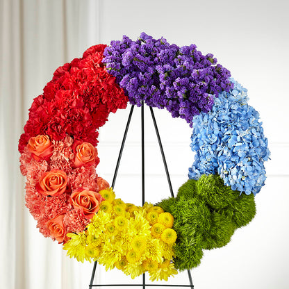 Circle of Love Wreath –  Temptation Flower Shop, Wichita KS