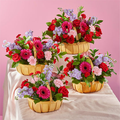 Pink Picnic Basket –  Temptation Flower Shop, Wichita KS