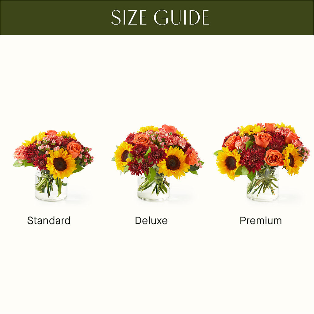 September Sunset Bouquet –  Temptation Flower Shop, Wichita KS
