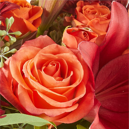 Crimson Leaves Bouquet –  Temptation Flower Shop, Wichita KS