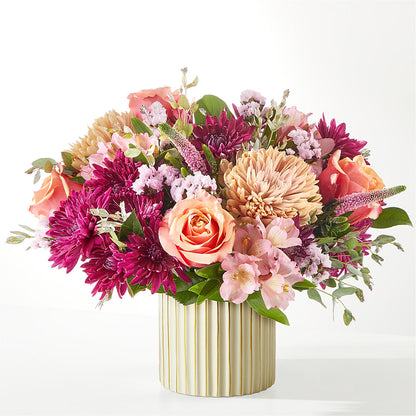 Berry Cobbler Bouquet with Ivory Vase –  Temptation Flower Shop, Wichita KS
