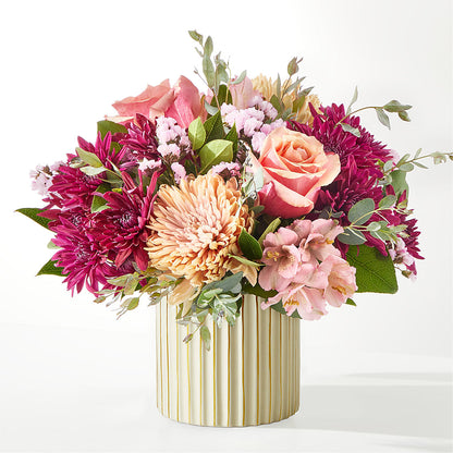 Berry Cobbler Bouquet with Ivory Vase –  Temptation Flower Shop, Wichita KS