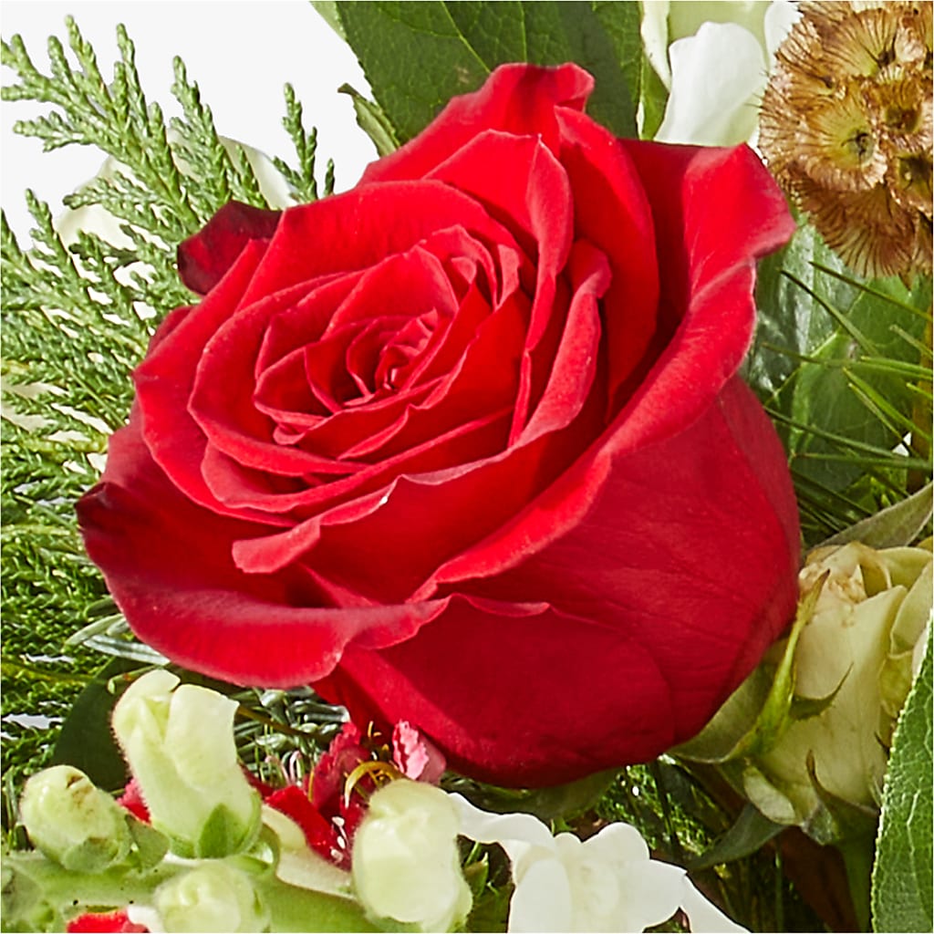 Deck the Halls Bouquet –  Temptation Flower Shop, Wichita KS