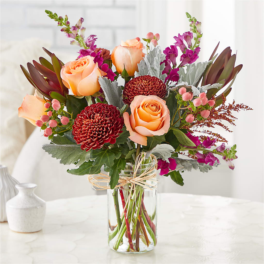 Moody Hues Bouquet –  Temptation Flower Shop, Wichita KS