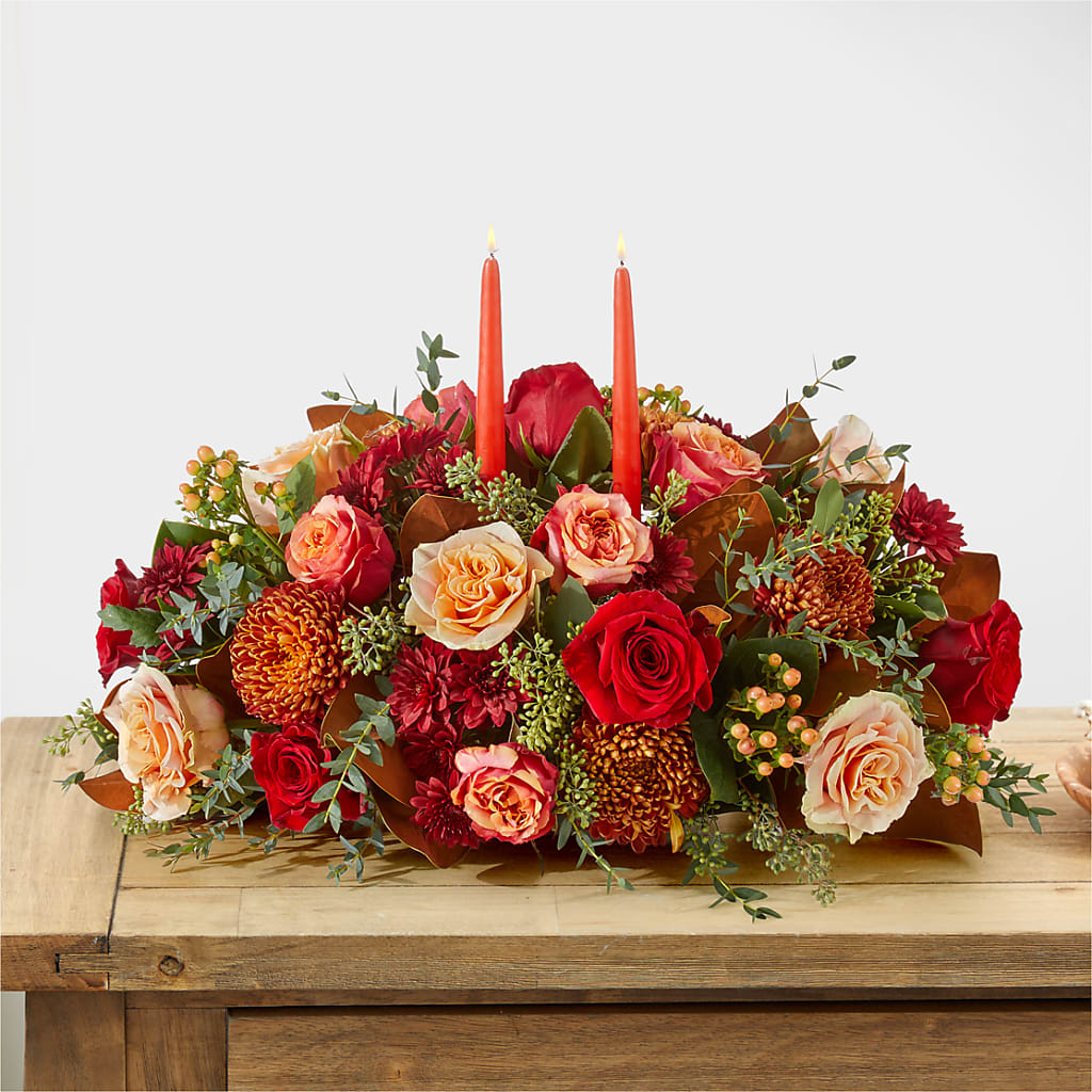 Gather Near Centerpiece –  Temptation Flower Shop, Wichita KS