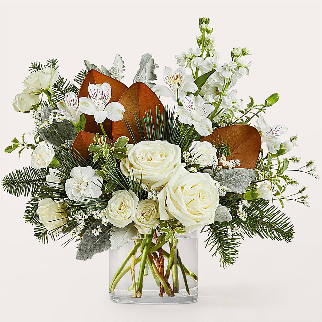 Fresh Snowfall Bouquet –  Temptation Flower Shop, Wichita KS