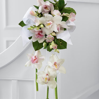 Perfect Entrance Pew Arrangement –  Temptation Flower Shop, Wichita KS