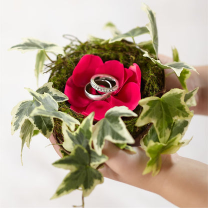 Lila Rose Ring Nest –  Temptation Flower Shop, Wichita KS