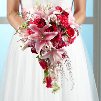 Lily & Rose Bouquet –  Temptation Flower Shop, Wichita KS