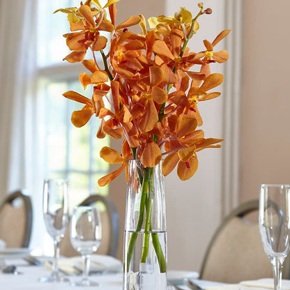 Orange Mokara Bud Vase –  Temptation Flower Shop, Wichita KS