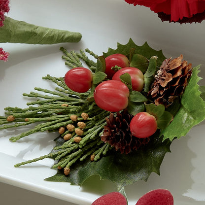 Red Berry Boutonniere –  Temptation Flower Shop, Wichita KS