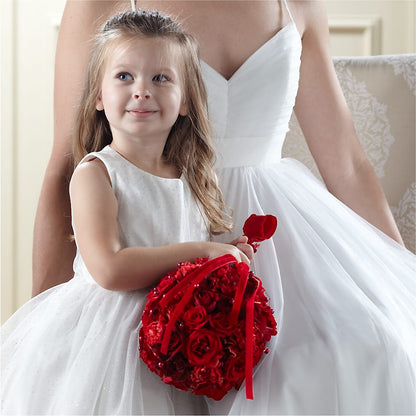 Pure at Heart Flower Girl Arrangement –  Temptation Flower Shop, Wichita KS