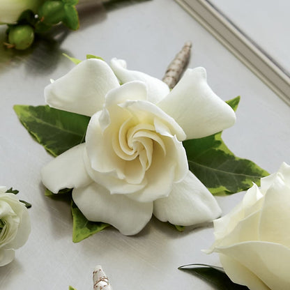 Gardenia Boutonniere –  Temptation Flower Shop, Wichita KS